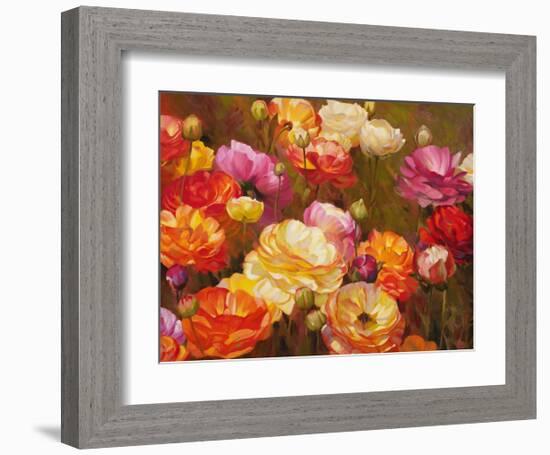 Ranunculus Garden-Emma Styles-Framed Art Print