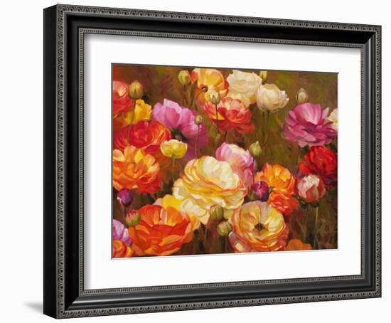 Ranunculus Garden-Emma Styles-Framed Art Print