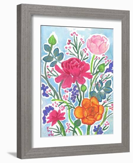 Ranunculus-Elizabeth Rider-Framed Giclee Print