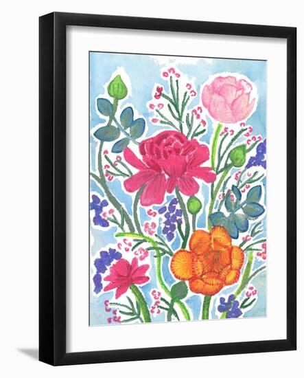 Ranunculus-Elizabeth Rider-Framed Giclee Print