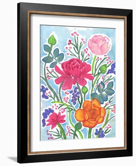 Ranunculus-Elizabeth Rider-Framed Giclee Print