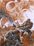 Paratroops Landing 1944-Raoul Auger-Premium Giclee Print