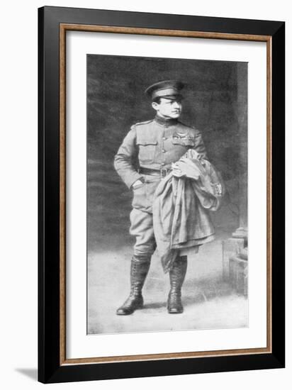 Raoul Lufbery, French-American Fighter Pilot and Flying Ace of World War I, 1914-1918-null-Framed Giclee Print