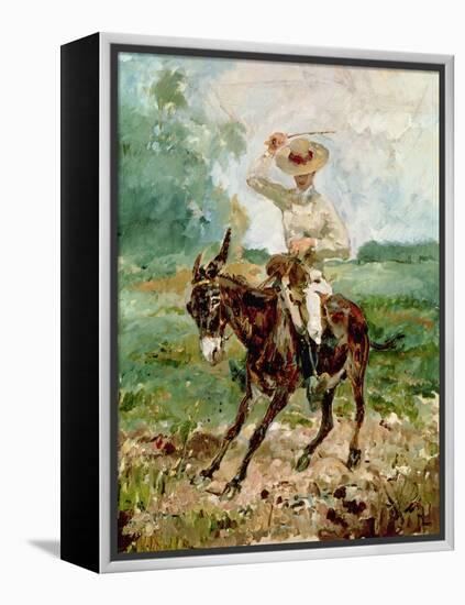 Raoul Tapie De Celeyran (1868-1937) on a Donkey-Henri de Toulouse-Lautrec-Framed Premier Image Canvas