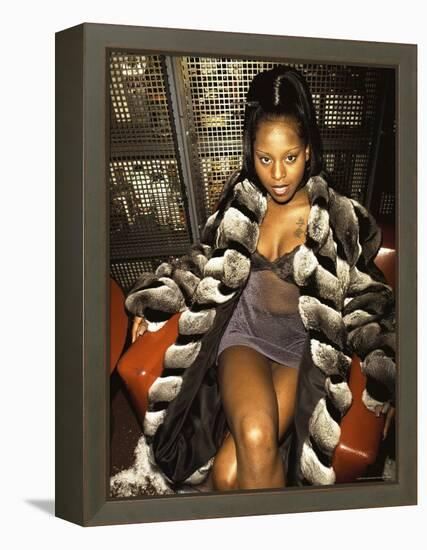 Rap Artist Foxy Brown-Dave Allocca-Framed Premier Image Canvas