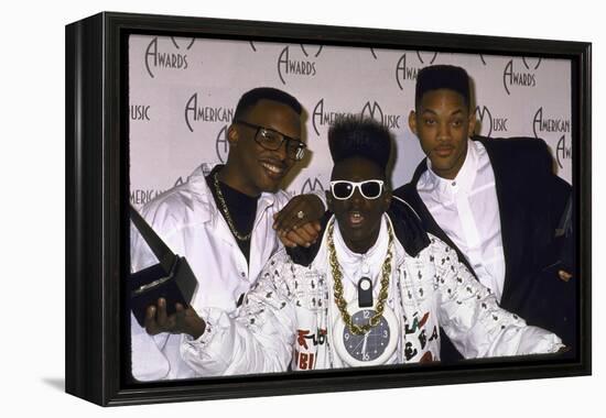 Rap Artists Dj Jazzy Jeff, Flavor Flav and Will Smith at the American Music Awards-null-Framed Premier Image Canvas