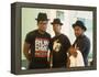 Rap Group Run DMC: Darryl McDaniels, Joe Simmons and Jason Mizell-David Mcgough-Framed Premier Image Canvas