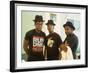 Rap Group Run DMC: Darryl McDaniels, Joe Simmons and Jason Mizell-David Mcgough-Framed Premium Photographic Print