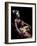 Rapanui Man and Woman, Singa Miguel Angel and Uri Francesca Avaka, in Costume at Te Pahu Caves-John Warburton-lee-Framed Photographic Print