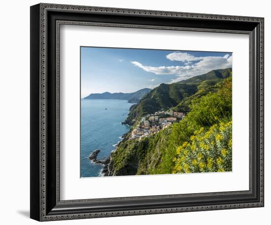 Rape Fields in Orcia Valley, Tuscany, Italy-Nadia Isakova-Framed Photographic Print