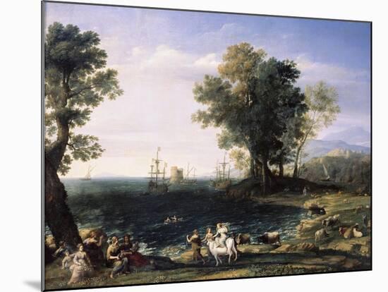 Rape of Europa, 1655-Claude Lorraine-Mounted Giclee Print