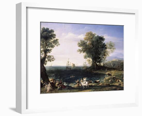 Rape of Europa, 1655-Claude Lorraine-Framed Giclee Print