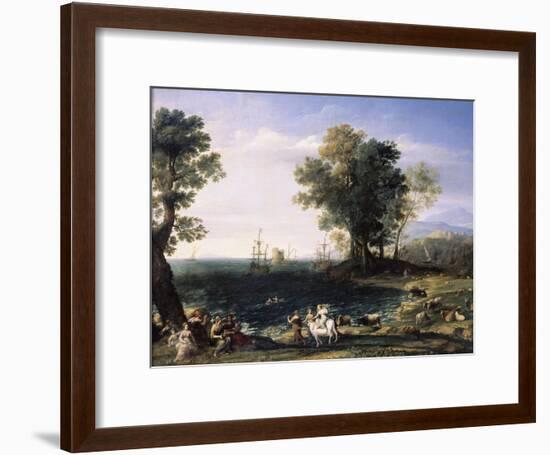 Rape of Europa, 1655-Claude Lorraine-Framed Giclee Print