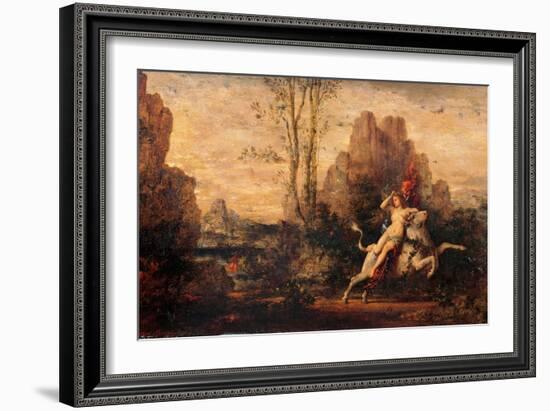 Rape of Europa-Gustave Moreau-Framed Art Print