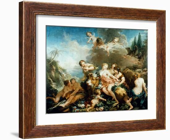 Rape Of Europa-Francois Boucher-Framed Giclee Print