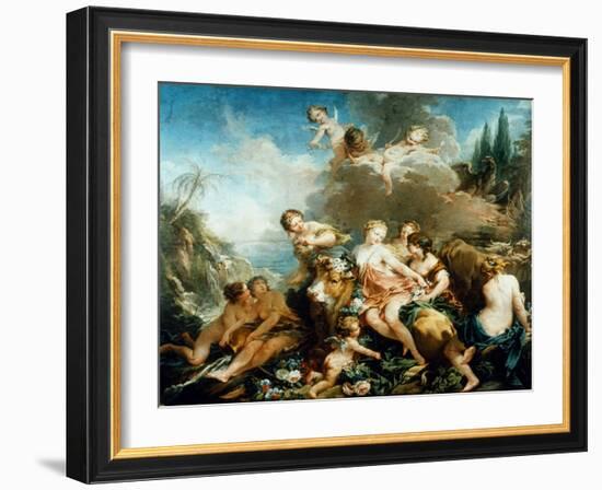 Rape Of Europa-Francois Boucher-Framed Giclee Print