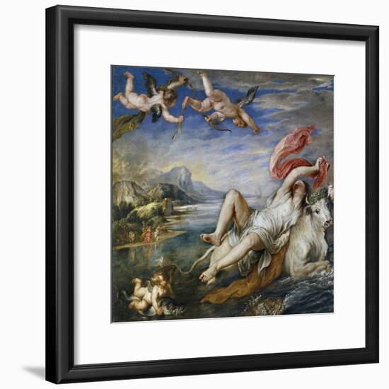 Rape of Europe, 1628-9-Peter Paul Rubens-Framed Giclee Print