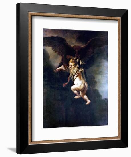 Rape Of Ganymede-Rembrandt van Rijn-Framed Giclee Print