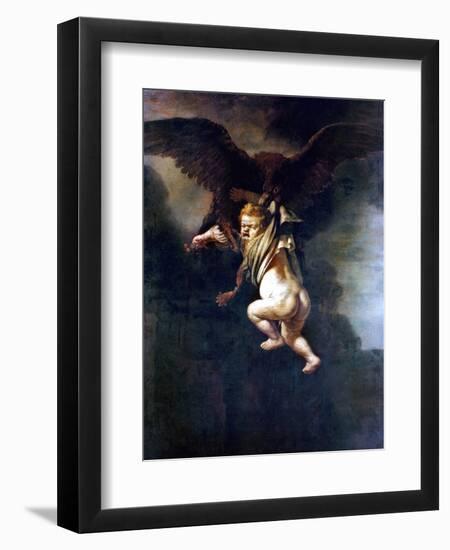 Rape Of Ganymede-Rembrandt van Rijn-Framed Giclee Print