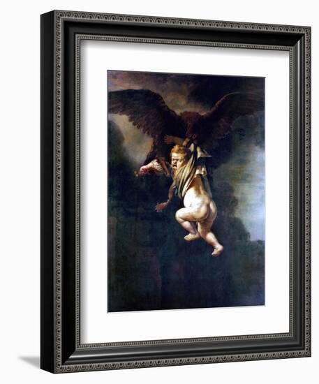 Rape Of Ganymede-Rembrandt van Rijn-Framed Giclee Print