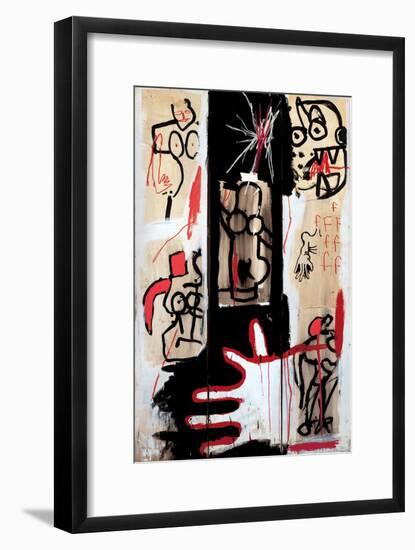 Rape of Roman Torsos-Jean-Michel Basquiat-Framed Giclee Print