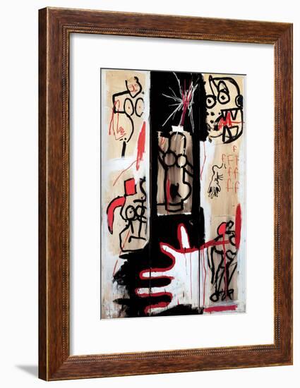 Rape of Roman Torsos-Jean-Michel Basquiat-Framed Giclee Print