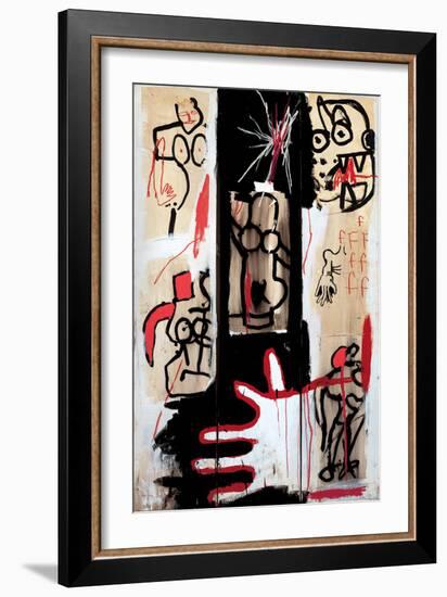 Rape of Roman Torsos-Jean-Michel Basquiat-Framed Giclee Print