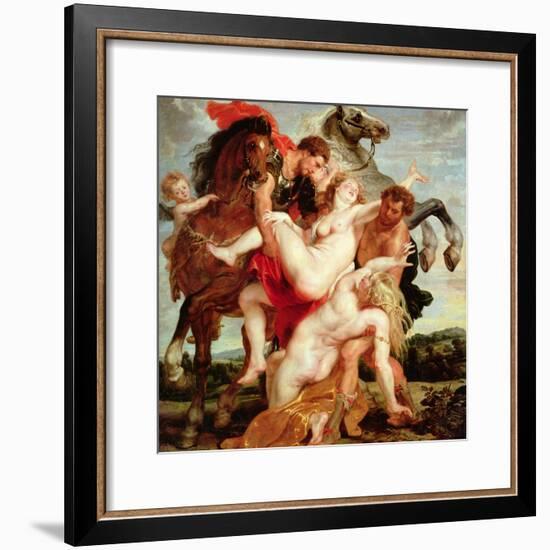 Rape of the Daughters of Leucippus-Peter Paul Rubens-Framed Giclee Print