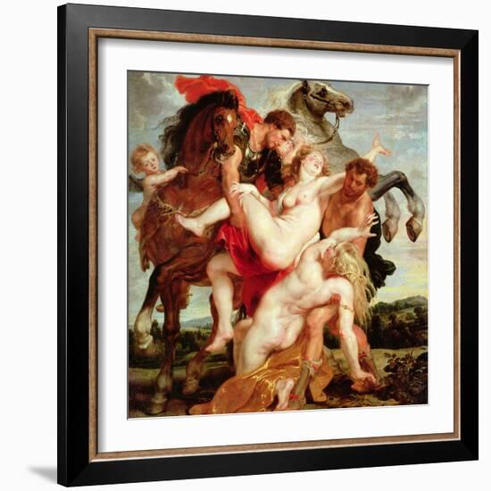 Rape of the Daughters of Leucippus-Peter Paul Rubens-Framed Giclee Print