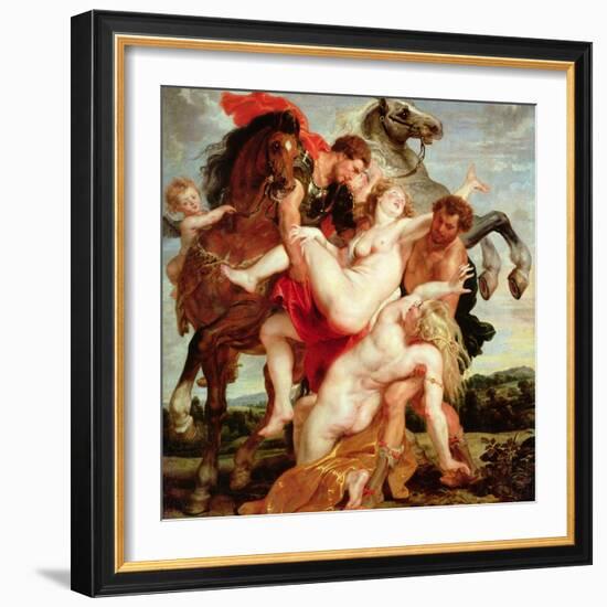 Rape of the Daughters of Leucippus-Peter Paul Rubens-Framed Giclee Print