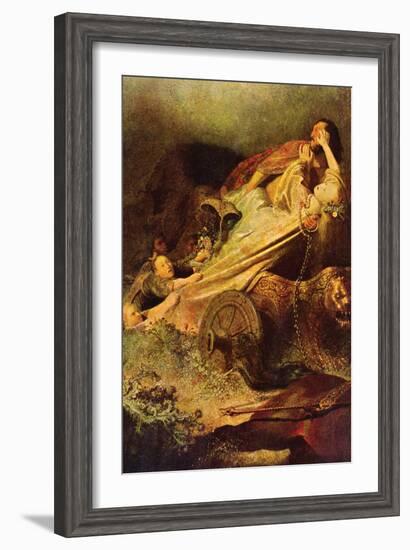 Rape of the Proserpina-Rembrandt van Rijn-Framed Art Print