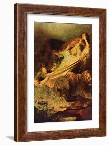 Rape of the Proserpina-Rembrandt van Rijn-Framed Art Print