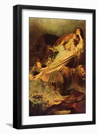 Rape of the Proserpina-Rembrandt van Rijn-Framed Art Print