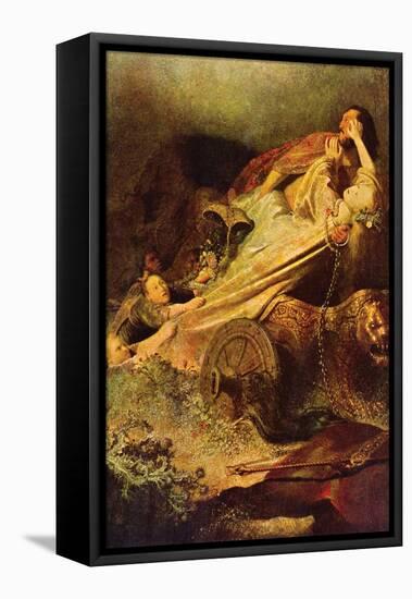 Rape of the Proserpina-Rembrandt van Rijn-Framed Stretched Canvas