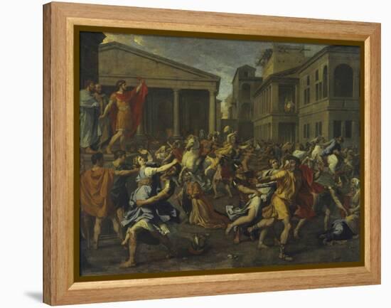 Rape of the Sabines-Nicolas Poussin-Framed Premier Image Canvas