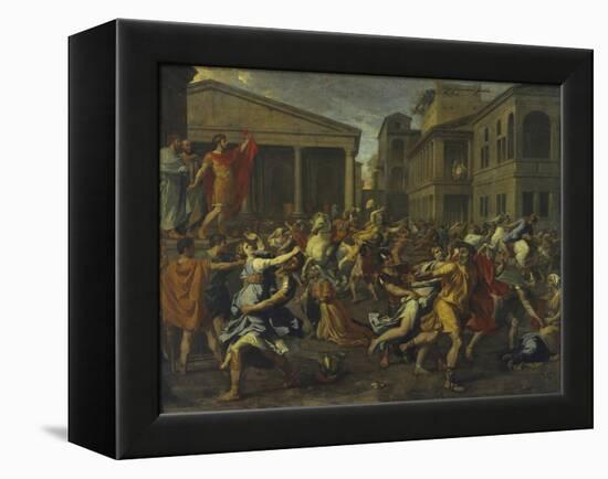 Rape of the Sabines-Nicolas Poussin-Framed Premier Image Canvas