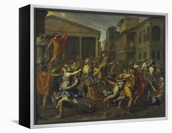 Rape of the Sabines-Nicolas Poussin-Framed Premier Image Canvas