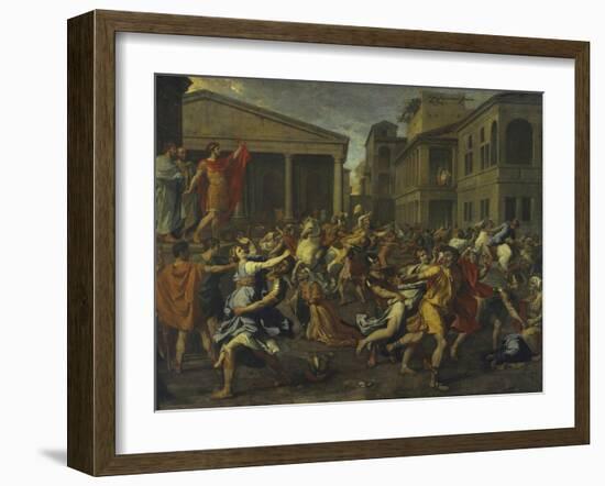 Rape of the Sabines-Nicolas Poussin-Framed Giclee Print