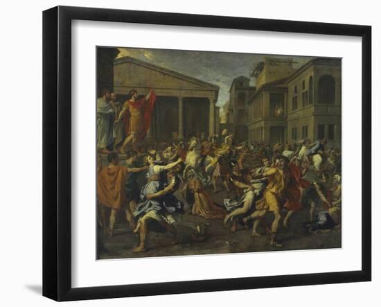 Rape of the Sabines-Nicolas Poussin-Framed Giclee Print
