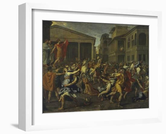 Rape of the Sabines-Nicolas Poussin-Framed Giclee Print