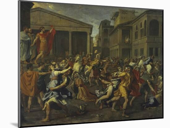 Rape of the Sabines-Nicolas Poussin-Mounted Giclee Print