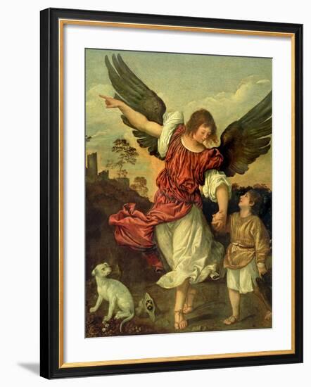 Raphael and Tobias, 1507-8-Titian (Tiziano Vecelli)-Framed Giclee Print