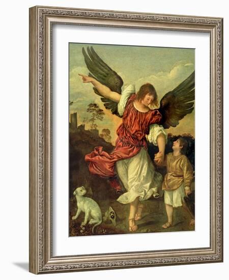 Raphael and Tobias, 1507-8-Titian (Tiziano Vecelli)-Framed Giclee Print