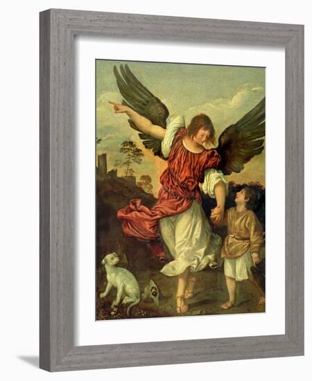 Raphael and Tobias, 1507-8-Titian (Tiziano Vecelli)-Framed Giclee Print