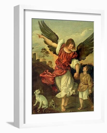 Raphael and Tobias, 1507-8-Titian (Tiziano Vecelli)-Framed Giclee Print