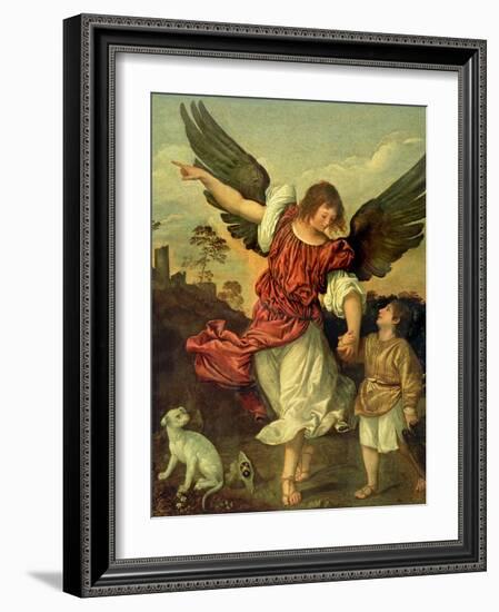 Raphael and Tobias, 1507-8-Titian (Tiziano Vecelli)-Framed Giclee Print