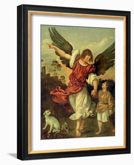 Raphael and Tobias, 1507-8-Titian (Tiziano Vecelli)-Framed Giclee Print