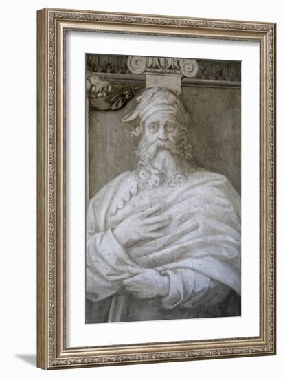 Raphael, Figure from the Room of the Signature, 1508 to 1511 fresco-null-Framed Giclee Print