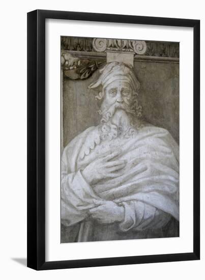 Raphael, Figure from the Room of the Signature, 1508 to 1511 fresco-null-Framed Giclee Print