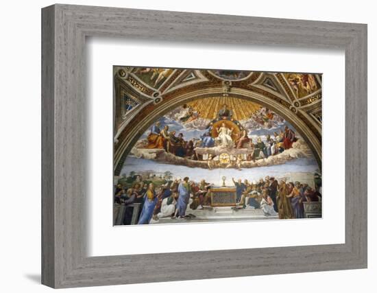 Raphael's Rooms, Disputation of the Holy Sacrament, Vatican Museum, Rome, Lazio-Godong-Framed Photographic Print